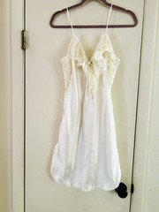 VTG Lily Of France Ethereal Lace French Boudoir Romantic Silk Satin Chemise S