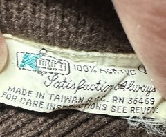 Vintage 1970/80s K-Mart Women’s Nordic Zipper Turtleneck Sweater Size M
