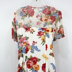 VTG Carole Little Dress Women’s 10 Floral Cottagecore Prairie Maxi Button Front