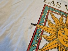 Vintage Las Vegas Nevada Men’s White Travel TShirt Size Xlarge Sun
