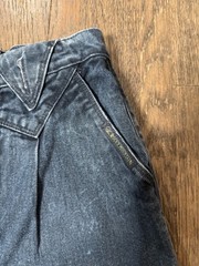 Vintage Rocky Mountain High Waisted Western Jeans Black Pleated Tapered 29/9