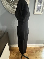 Women’s Vintage Dress Size 5/6 Renditions New York Black Rayon Made in USA 80’s