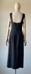 Thierry Mugler Inspired Vintage Black Evening Gown Dress Women’s Size 6