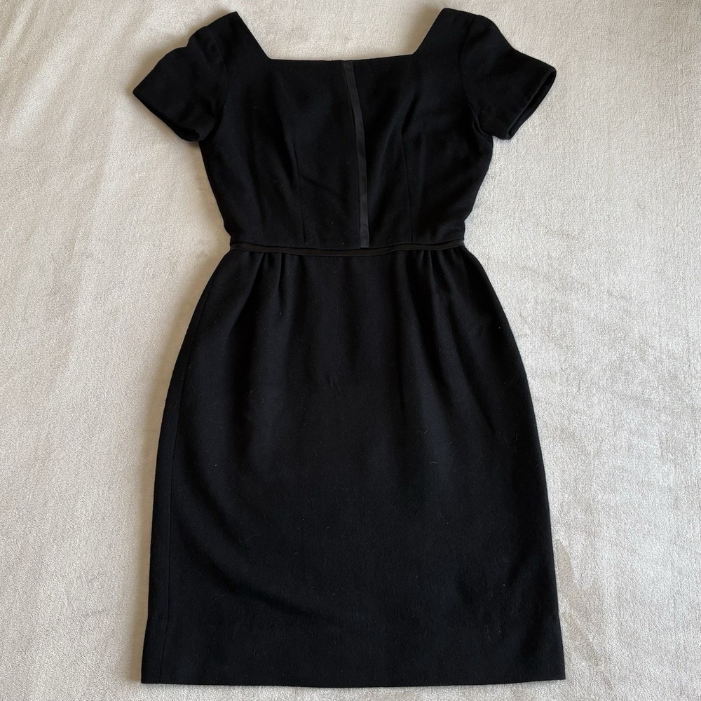 Vintage 60s Helen Whiting Black Mini Dress Size Small