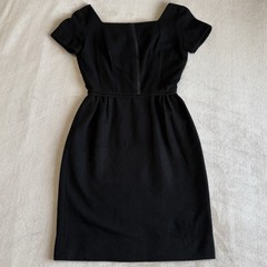 Vintage 60s Helen Whiting Black Mini Dress Size Small