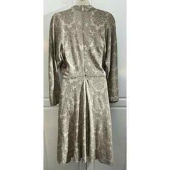 Vtg LLoyd Williams Sweater Dress Wool w/ Deep V & Dolman Sleeves Size 8