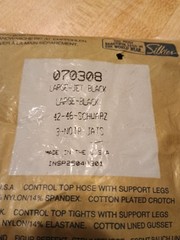 Vintage Pantyhose Lot of 4 Black Medium Tall + 3 Unpackaged