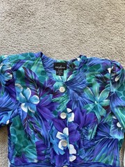 NWT ~ VTG ~ 1980s ~ Positive Attitude ~ Tropical Sheath Dress ~ Size 14P