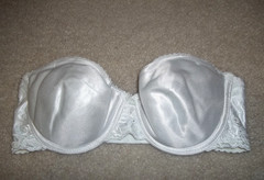 Mint Bali Lilyette Strapless UW Bridal Bra 0846 846 Satin Padded Cups 32C White
