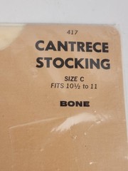 Vintage Park Avenue Stockings Cantrece Size C Fits 10 1/2 to 11 Bone