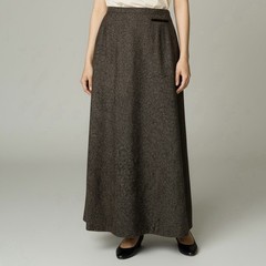 A Line Maxi Skirt Womens 20 Vintage 90s Wool Blend Brown Lana Lee Canada