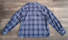 Vintage Pendleton 49ers Wool Tartan Plaid Shirt Jacket Blue Grey Womans Size XL