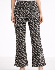Vintage 70’s Wide Leg Flair Pants Sz. 9-10 Disco Mod Polyester Blend Pattern M-L