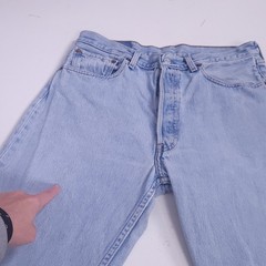 Levi Strauss Faded 501’s Jeans Ladies Denim Worn Button Fly Grunge Punk Vtg