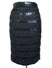 Vintage 80s Victor Costa Sequin Skirt XS/Small Women Cocktail Party