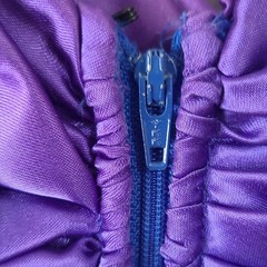 Zum Zum 1980s Party Dress Juniors 5-6 Purple Blue Lace Polyester Acetate