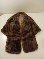 Vintage Original Brown Mink Fur Stole Wrap 50s/60s Kirkland’s