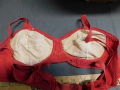 Vintage Bra 50’s RED LOVEABLE 34 A/B #15