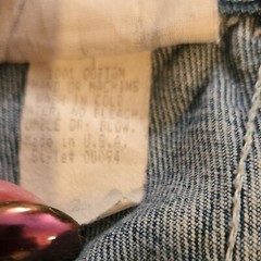 Vintage 1990s Windowpane Cut-Out High Waist Jeans With Side Tabs Size 26 x 30