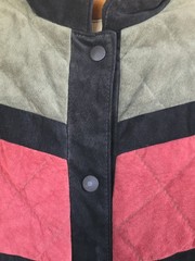 Mohair Vintage Jinx Senior Toronto Canada Wool Patchwork Coat Jacket Size M