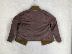 Vtg 50s Peacoat Blazer Crop Wool Tweed 42 EU Brown Austria Handmade Preppy READ