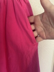 Vintage 1980s 1990s Pink Skirt with Pockets 100% Cotton Size Large Made In USA