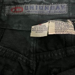 Vintage 1980s Union Bay Forest Green High Waisted Straight Leg Jeans 26″ Waist