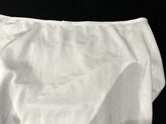 Vtg VANITY FAIR 13126 Body Caress Sheen Lace Hi-Cut 9/2XL White Panties #31