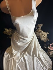 VTG SILKY SATIN SHINY NYLON SPANDEX FULL 80S NIGHTGOWN SCARCE