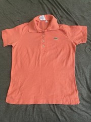 VTG Haymaker Lacoste Women’s Polo Shirt In Salmon Sz 36 Pls See Photos & Read