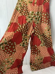 VTG 1960’s Jumpsuit Mod Culotte Psychedelic Handmade Medium LG Green