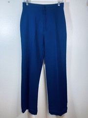 Vintage JCPenney Polyester Navy Pants Womens 28×30 Retro 70s Disco Office Siren