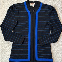 Vintage Knits By Raul Blanco Hand Loomed Knit Zip Sweater Jacket Timeless