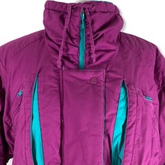 Vintage Size Medium Coat Winter Made In Korea Persuasion Purple Quilt Lined