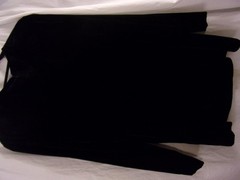 Vintage GENNY WAY Black Velvet Long Sleeve Mini Dress, Italian Size 40,