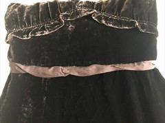 Marc By Marc Jacobs Velvet /Silk Blend Brown Dress Sleeveless Midi Size 4 NWT