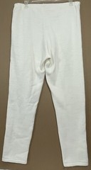 Vintage Beldoch Popper Sweater Pants XL Tall Ivory Tight Knit Pull On Stretch