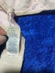 Vintage Bra 34c FAIR CONDITION See Pics Wireless Bralette Pink Nylon