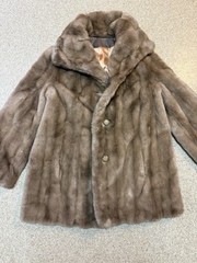 Vtg Tissavel Of France Country Pacer Faux Fur Coat Size Med Imported 1970s