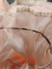 Vintage Vanity Fair 1950’s Rare Double Layer Nylon Chiffon Robe Pink/Coral *Read