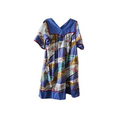 VTG Womens mumu Kris Gutnason free size womens house dress floral retro cottage