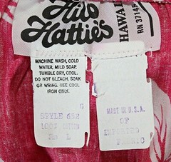 VTG HILO HATTIE Hawaiian Maxi Dress Sz. L Pink White Tropical Floral Sundress 04