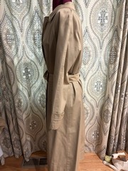 Vintage Burberrys Raincoat Trench Coat Khaki Ladies Size 10 Long