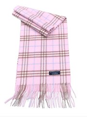 Burberry London Pink Lambswool Scarf – Custom