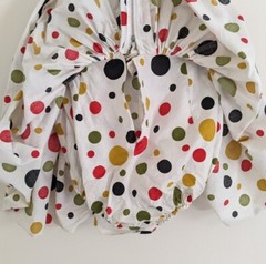 Vintage 1950s Polka Dot Skirt Bloomers 26″ Waist Juniors Teen Playsuit Bottoms