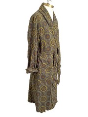Vintage Viyella Wool Blend Housecoat Robe – Small 🇬🇧