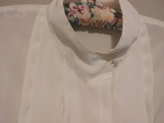 Vtg Alexandria White Classic Womens Blouse,Pleaded Front, Career Core, Sz16,USA