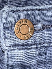 VTG Calvin Klein Jeans High Waist Smooth Bottom Cut 682 -Sz 9 – Actual 25 x 31.5