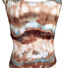 Vintage Tie Dye Cropped Spandex Camisole – S/M, made in Canada 🇨🇦