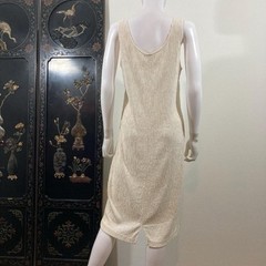 Vintage 1990’s Micro Pleated Dress and Matching Studded Cardigan Set